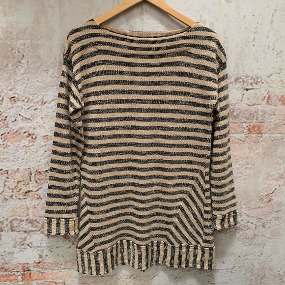 Soft Surroundings Striped Tunic Sweater - Picture 2 of 7
